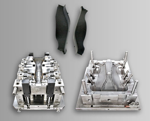 kopen Gepersonaliseerde automotive plastic spuitgietvormen fabricage gietfabriek voor twee holte pc/abs/pp/pom materiaal zwart online manufacture