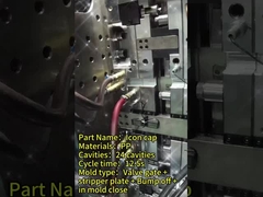 Professionele textuuroppervlakte afwerking staal injectievorm voor flesdop multi-holte